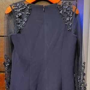 Navy Blue Teri Jon dress with tag